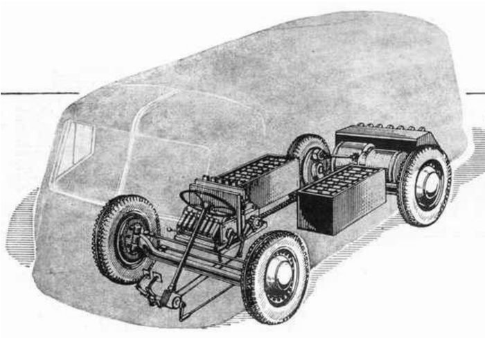 Компоновка электромобиля НАМИ-750