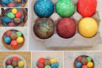 Как покрасить яйца на Пасху в крапинку