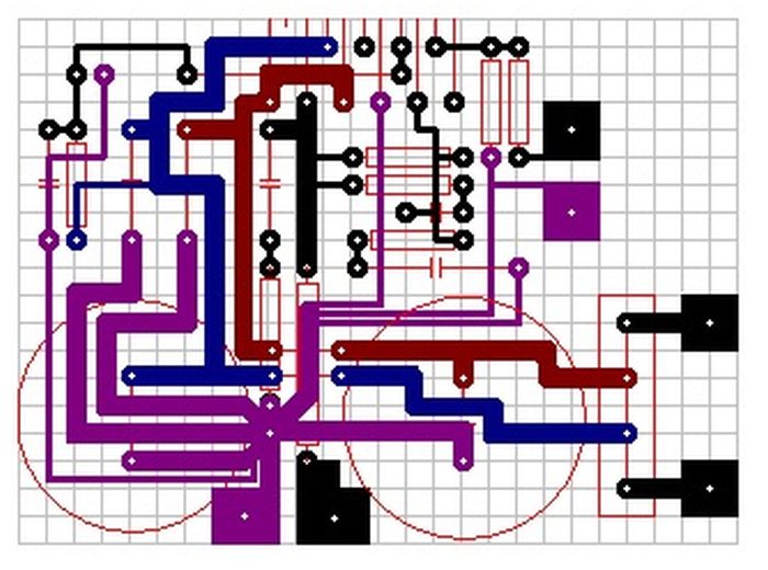 Печатная плата LM3886