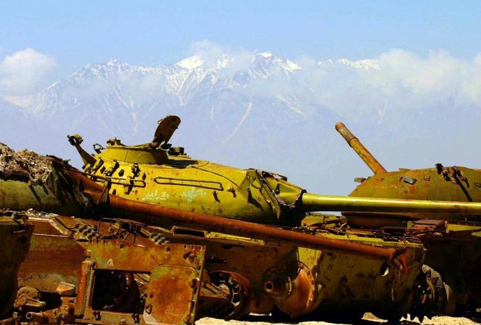 Подбитая советская бронетехника в Афганистане